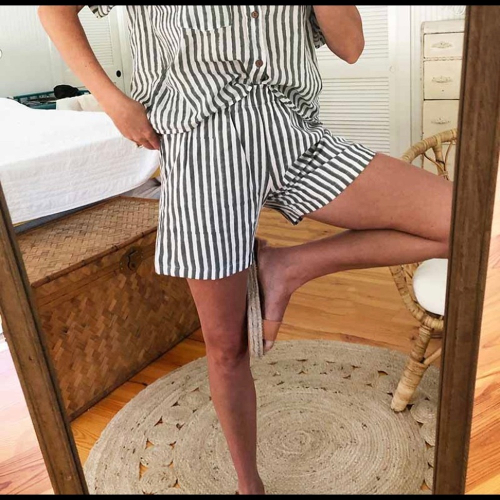 Emerson Fry Baja Striped Short Moss